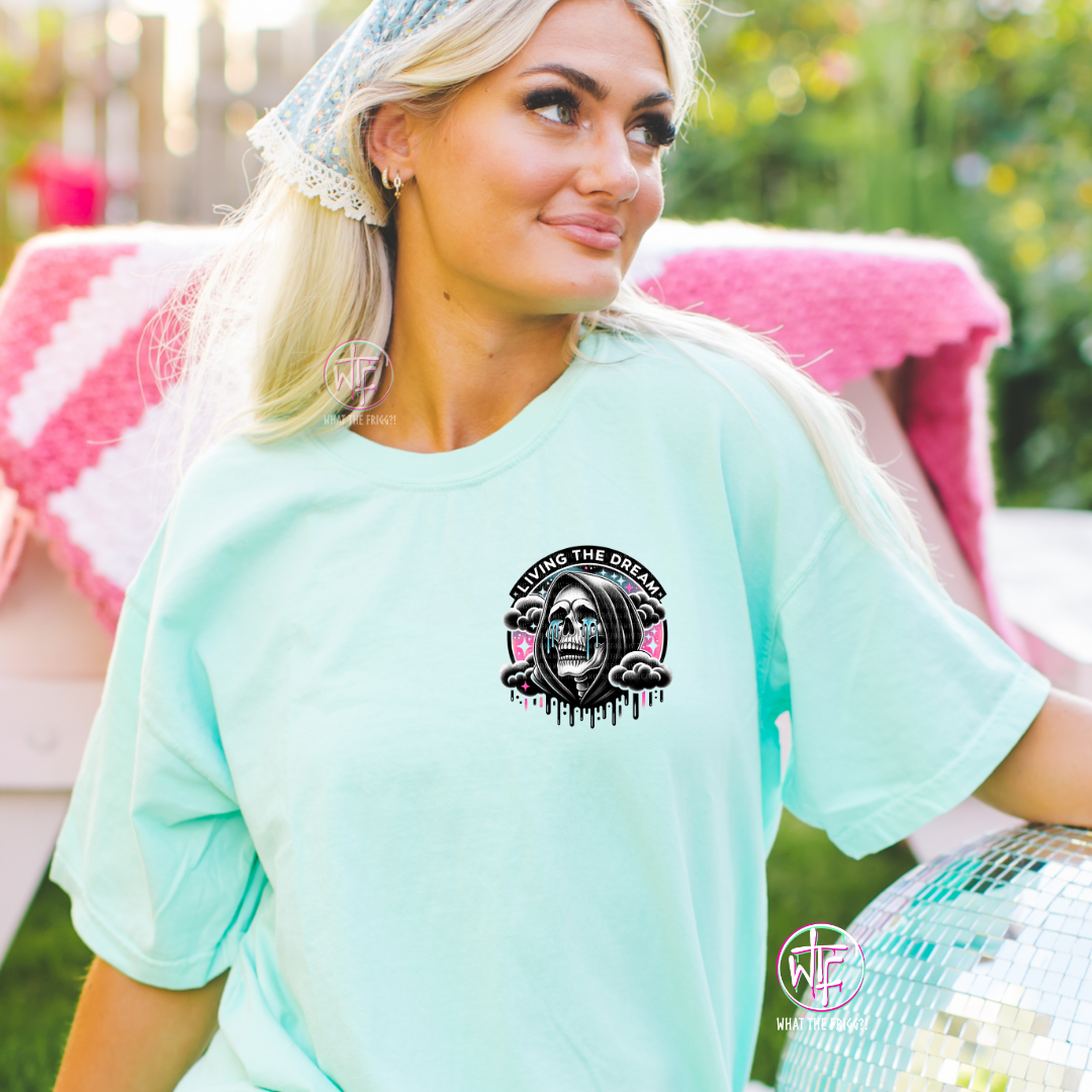 Living The Dream Tee - glitter option